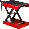 500 kg Motorrad-Hebebühne rot, 360 x 220 mm manueller Motorrad-Hebebühne Scherenwagenheber