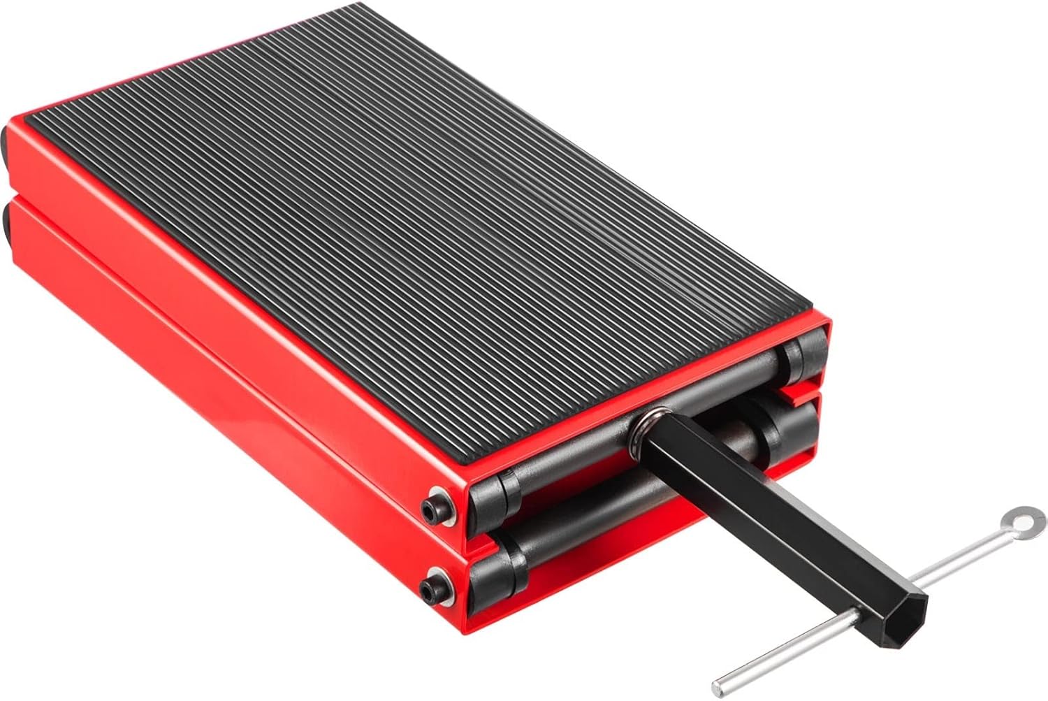 500 kg Motorrad-Hebebühne rot, 360 x 220 mm manueller Motorrad-Hebebühne Scherenwagenheber